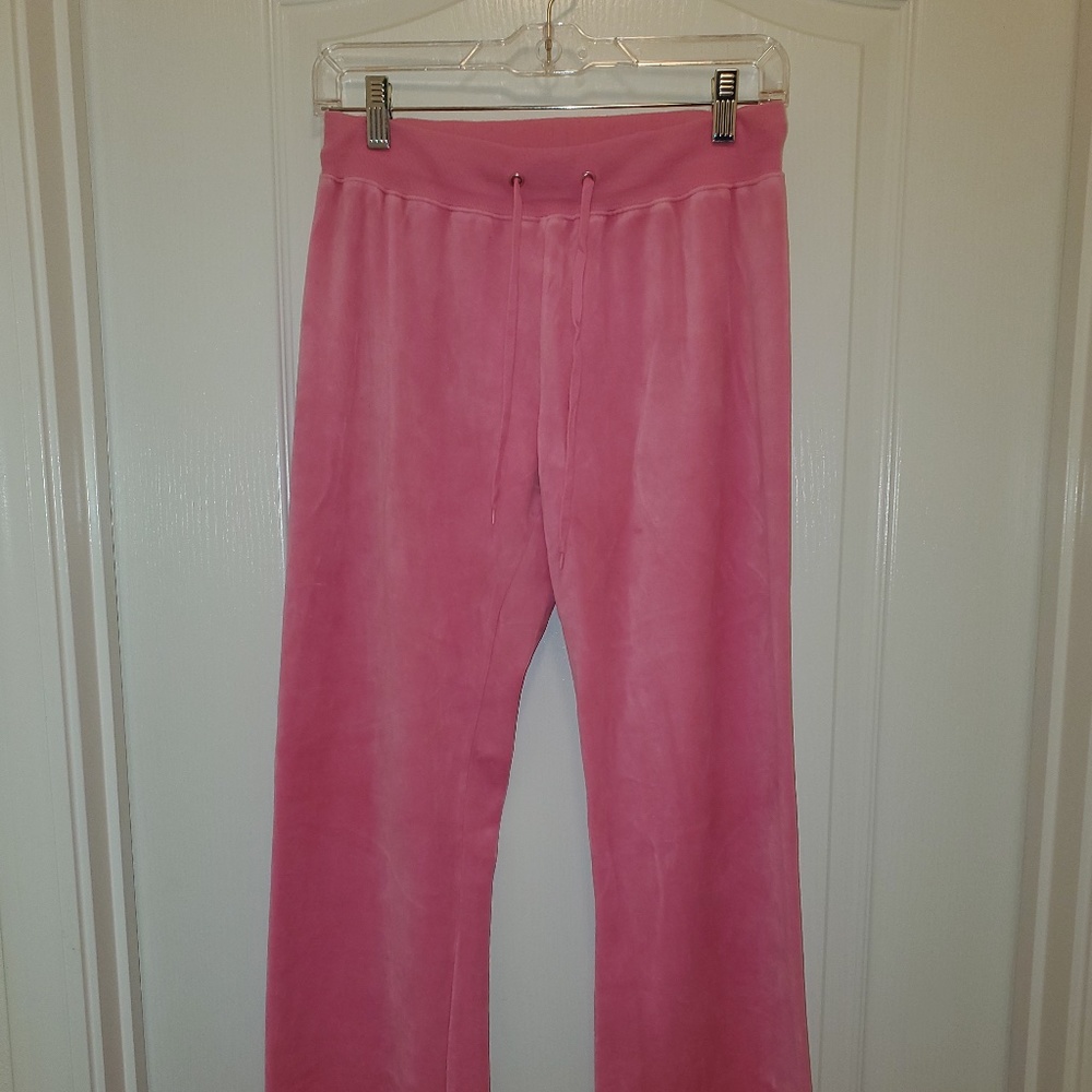 Women's Pink Velour Comfy Pants